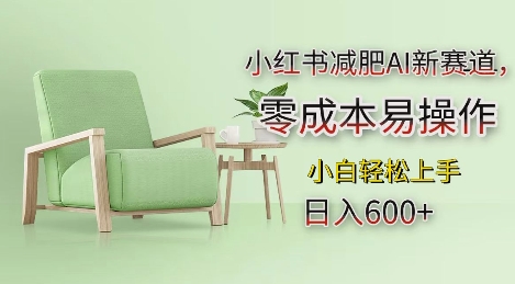 小红书减肥AI新赛道，零成本易操作，日入多张，小白轻松上手【揭秘】-小宇资源站
