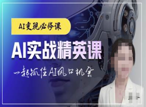 AI实战精英课，chatgptAI实战教程，一起抓住AI风口的机会-小宇资源站