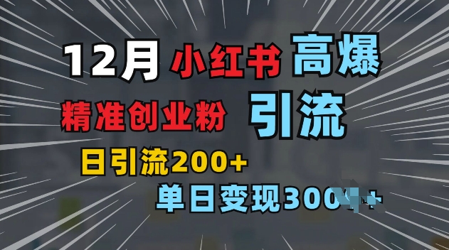 小红书一张图片“引爆”创业粉，单日+200+精准创业粉 可筛选付费意识创业粉【揭秘】-小宇资源站