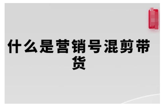 营销号混剪带货，从内容创作到流量变现的全流程，教你用营销号形式做混剪带货-小宇资源站