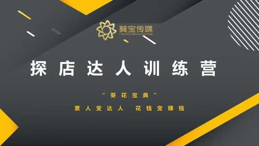探店达人训练营，素人变达人，花钱变赚钱-小宇资源站