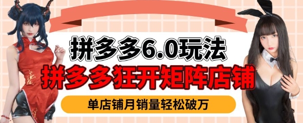 拼多多虚拟商品暴利6.0玩法，轻松实现月入过W-小宇资源站