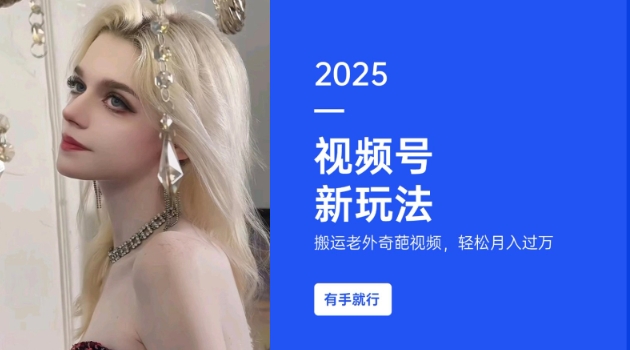 搬运老外奇葩视频，撸视频号分成计划收益，每天只需一小时，新手小白轻松月入过W-小宇资源站