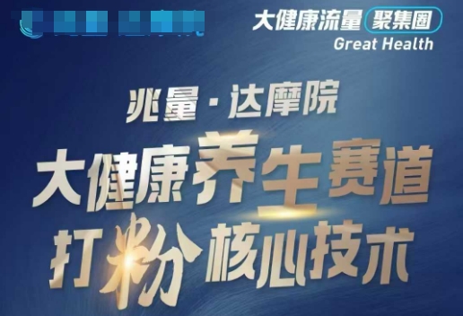 大健康打粉引流，大健康养生赛道暴利打粉新玩法-小宇资源站