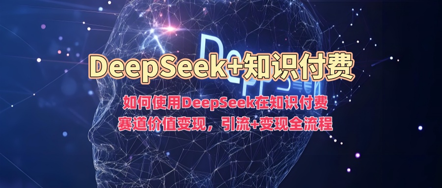 如何使用DeepSeek在知识付费赛道价值变现，引流+变现全流程-小宇资源站
