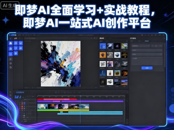即梦AI全面学习+实战教程，即梦AI一站式AI创作平台-小宇资源站