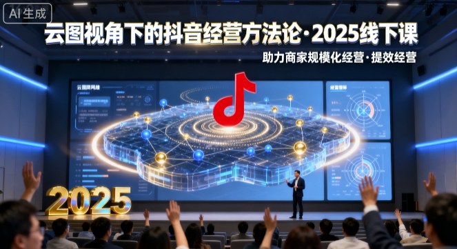 云图视角下的抖音经营方法论，2025线下课，助力商家规模化经营，提效经营（录音+字幕）-小宇资源站