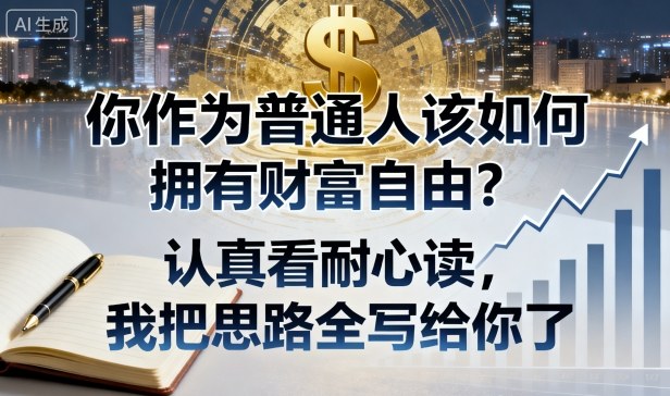 付费文章：你作为普通人该如何拥有财富自由？认真看耐心读，我把思路全写给你了-小宇资源站
