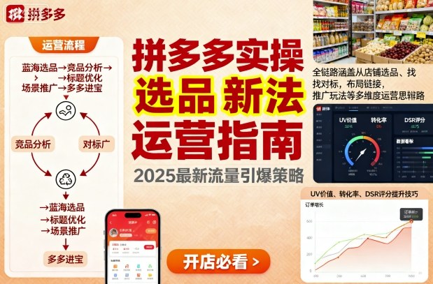 王校长9月12拼多多实操新玩法，全链路涵盖从店铺选品、找对标，布局链接，推广玩法等多维度运营思路-小宇资源站