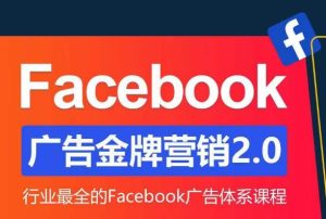 Facebook广告营销体系化教程,Facebook广告金牌营销2.0,行业最全的Facebook广告体系课程-小宇资源站