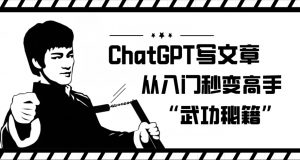 ChatGPT写文章,从入门秒变高手的‘武功秘籍’【揭秘】-小宇资源站