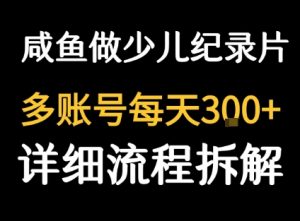 闲鱼卖纪录片1单3块钱  1天几十单-小宇资源站