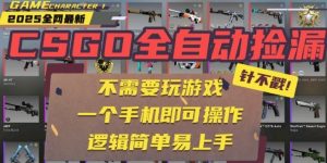 CSGO自动捡漏项目，最新独家玩法，一个手机即可操作，新手小白轻松月入1W+，操作简单易上手【揭秘】-小宇资源站