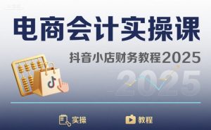 电商会计实操课-抖音小店财务教程2025-小宇资源站