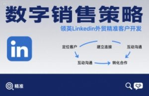 数字销售策略领英LinkedIn外贸精准客户开发-小宇资源站