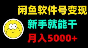 闲鱼软件号变现，新手就能干，月入5k+-小宇资源站