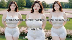 微胖女孩舞蹈AI视频制作提示词（含绘图词、视频词） 跳舞+视频教程-小宇资源站