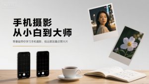 手机摄影从小白到大师，零基础带你学习手机摄影，拍出朋友圈点赞大片-小宇资源站