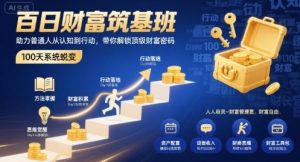 百日财富筑基班，助力普通人从认知到行动，带你解锁顶级财富密码-小宇资源站