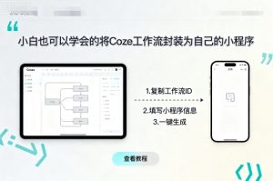 小白也可以学会的将coze工作流封装为自己的小程序-小宇资源站