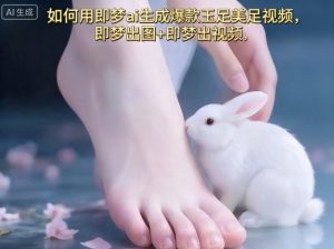 如何用即梦ai生成爆款玉足美足视频，即梦出图+即梦出视频，快速涨粉-小宇资源站