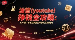 油管(youtube)挣钱全攻略：从开通广告收益到国内收款的实操指南（更新）-小宇资源站