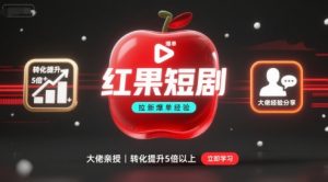 红果短剧拉新大佬爆单经验分享之如何提高短剧转化，这样做，短剧拉新转化直接提升5倍以上-小宇资源站