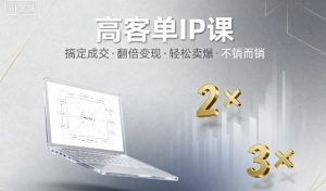 高客单IP课，搞定成交，搞定高客单IP，翻倍变现，轻松卖爆，不销而销-小宇资源站