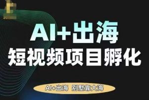 AI·TikTok AI+出海短视频项目孵化，陪你从0-1借助AI实现出海变现-小宇资源站