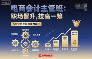 电商会计主管班,职场晋升,技高一筹-小宇资源站